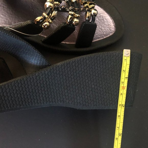 Grandco Sandals ~ Celeste ~ Black  Sole - Slide - Picture 3 of 3